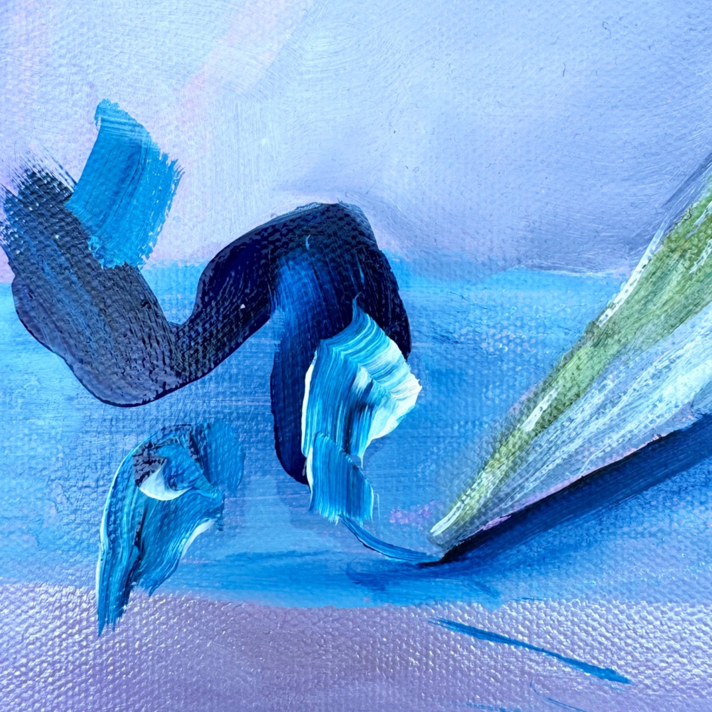 Anna Hummingbirds on Abstract