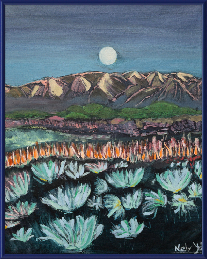 Moon Over Landscape Art Print