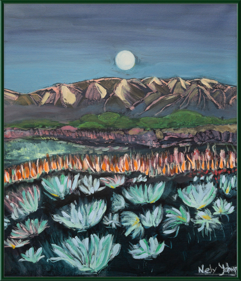 Moon Over Landscape Art Print