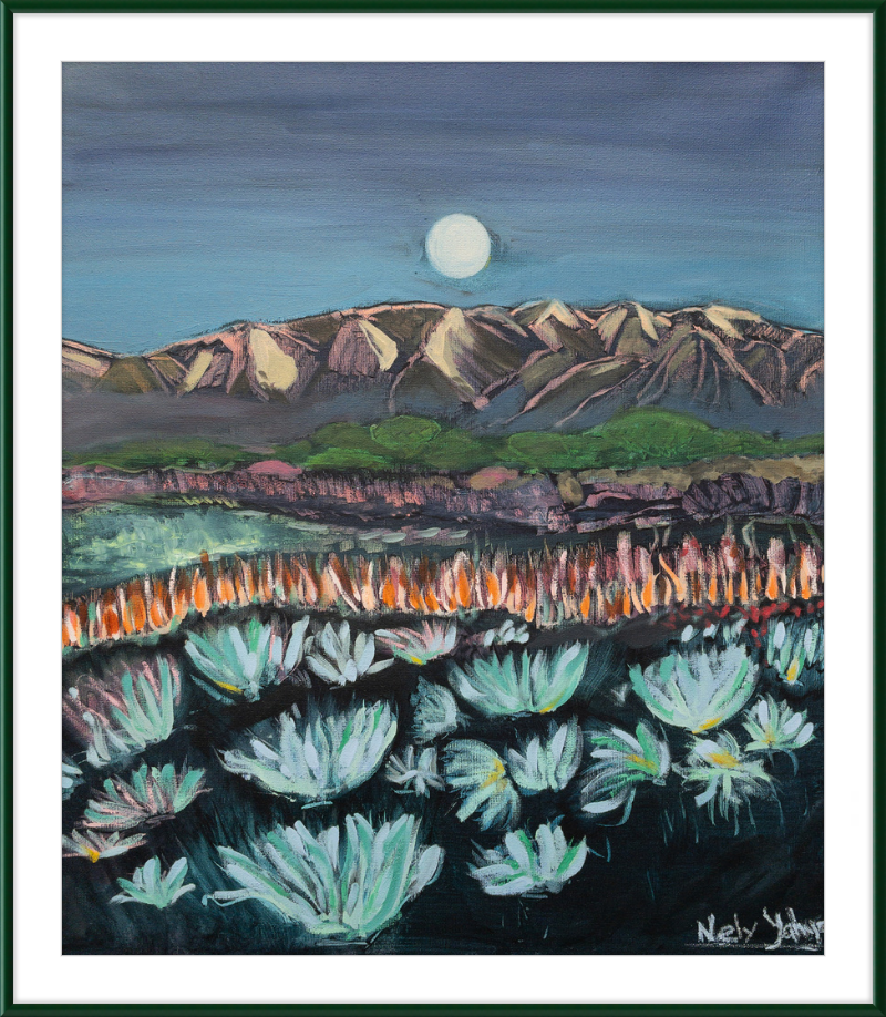 Moon Over Landscape Art Print