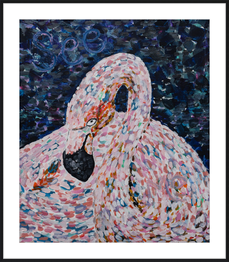 Flamingo Impression Art Print