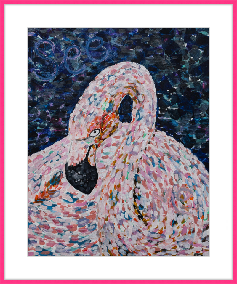 Flamingo Impression Art Print