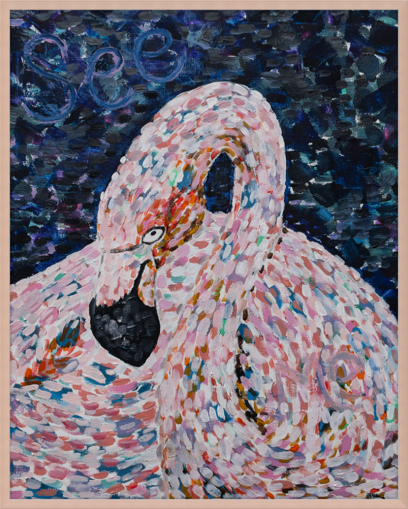 Flamingo Impression Art Print