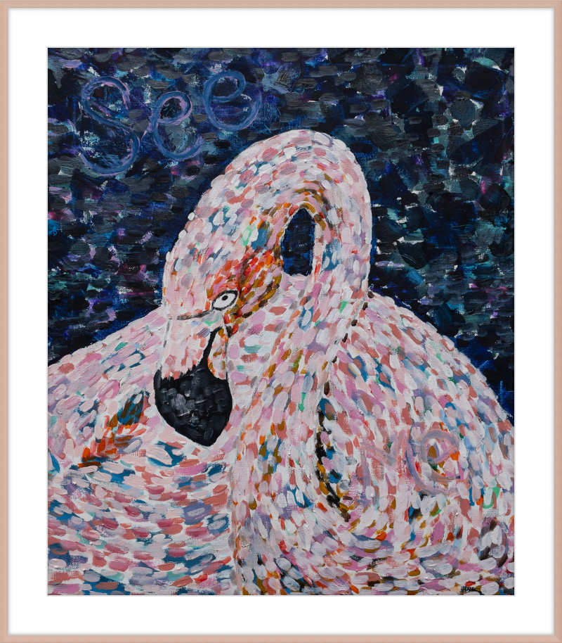 Flamingo Impression Art Print