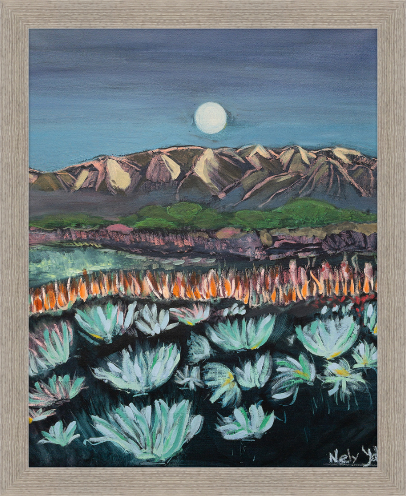 Moon Over Landscape Art Print