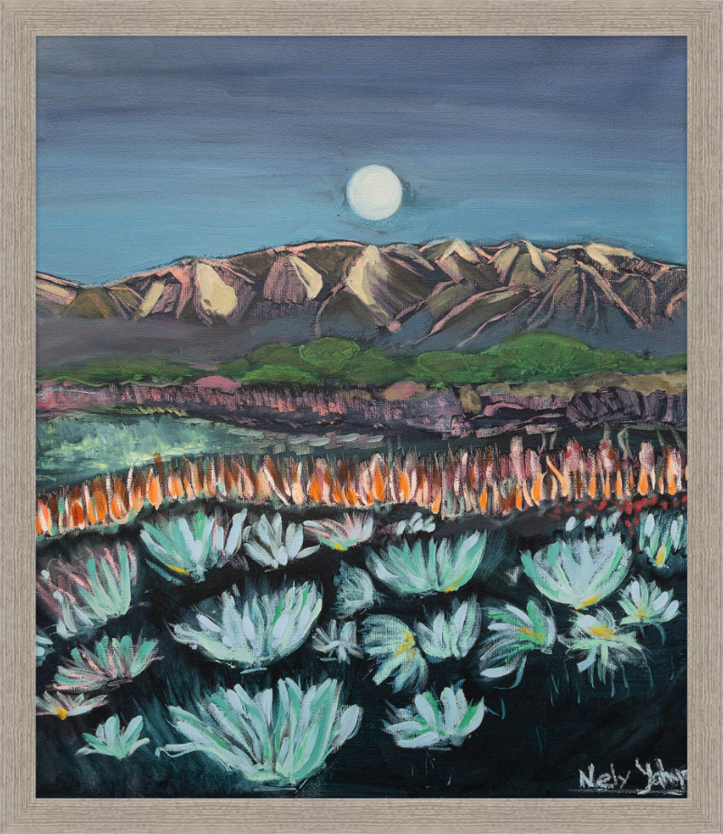 Moon Over Landscape Art Print