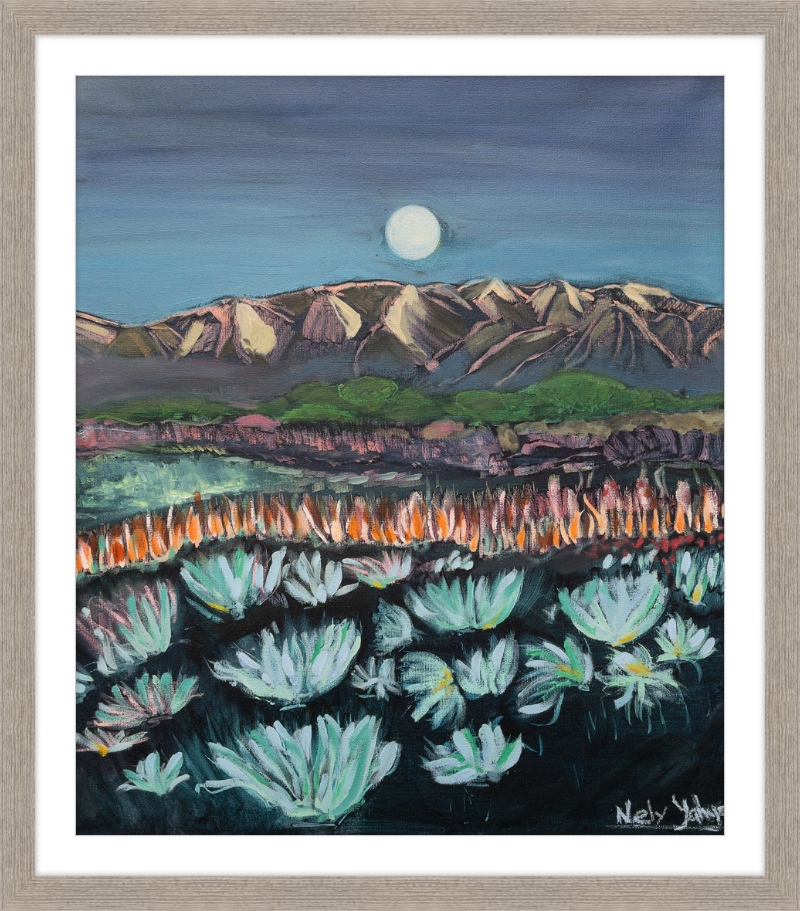 Moon Over Landscape Art Print