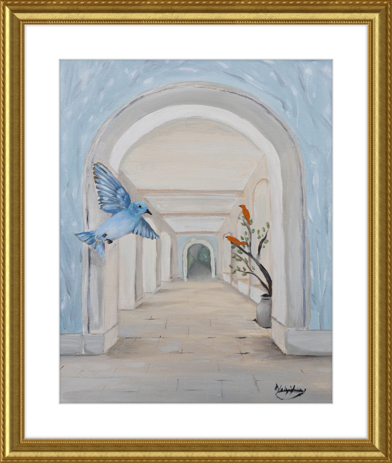 Classic Bluebird Art Print