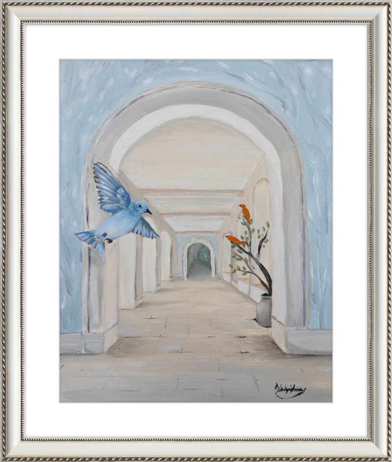 Classic Bluebird Art Print