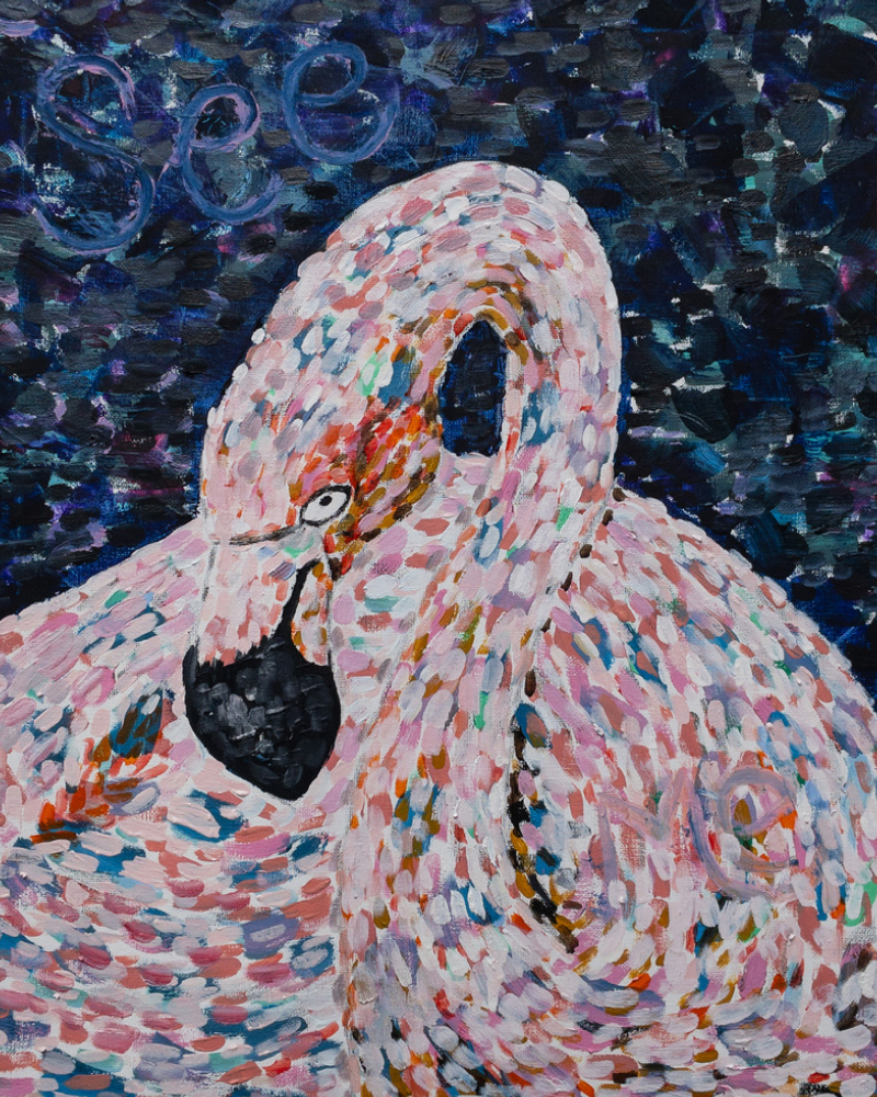 Flamingo Impression Art Print