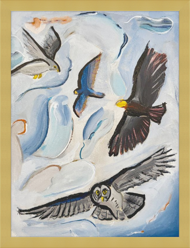 Raptors and the Open Sky Art Print