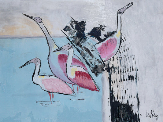 Roseate Spoonbill Three