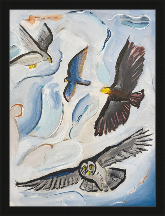 Raptors and the Open Sky Art Print