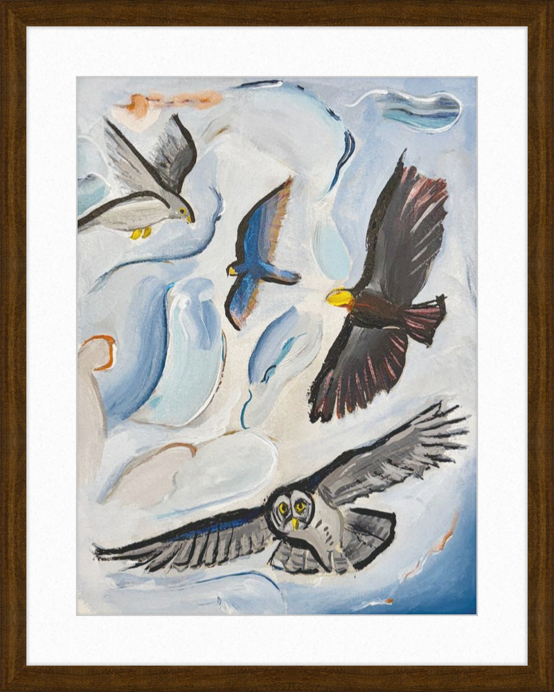 Raptors and the Open Sky Art Print