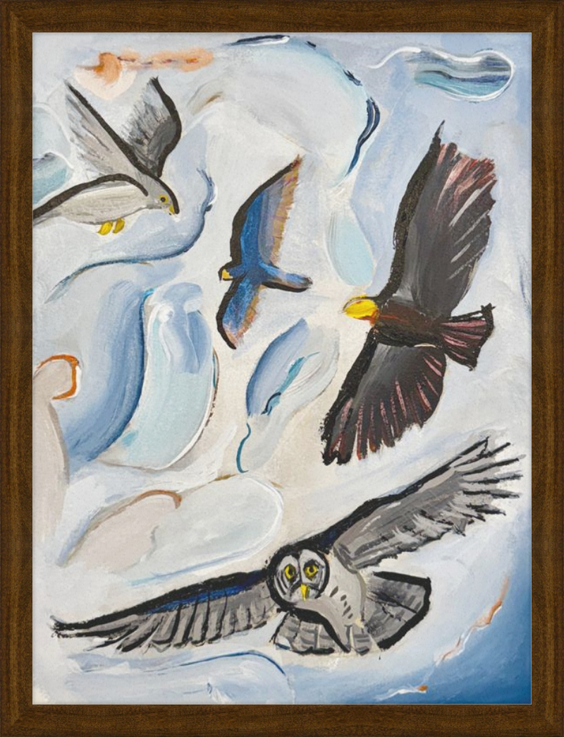 Raptors and the Open Sky Art Print