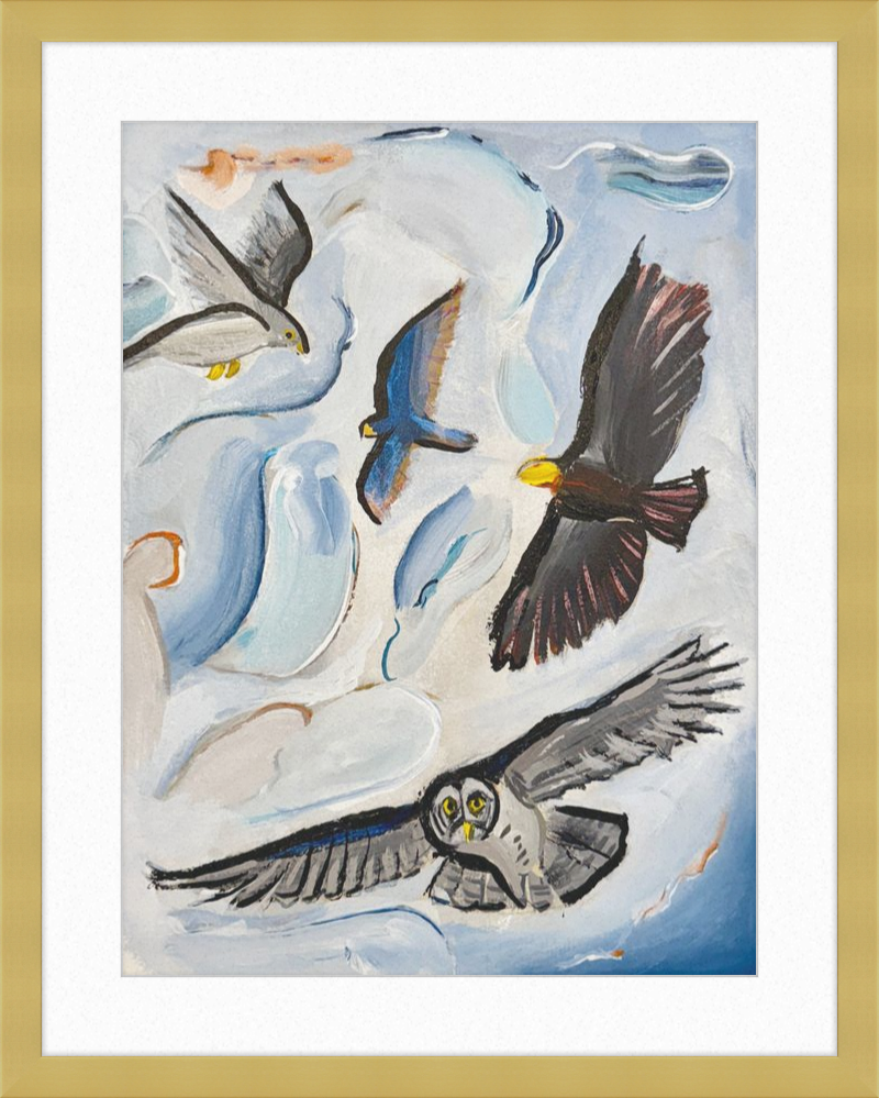 Raptors and the Open Sky Art Print