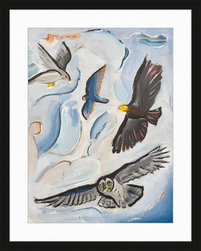 Raptors and the Open Sky Art Print